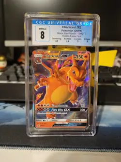 2019 CGC 8 NM/MINT Charizard GX Pokemon Black Star Promos - Image 1