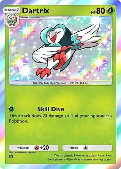 Pokemon TCG Pocket - Shiny Dartrix- 1 ⭐- Mega Rising - ENGLISH - Image 1