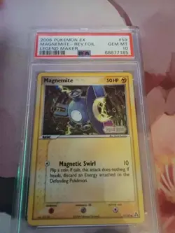 2006 POKEMON EX LEGEND MAKER #59 MAGNEMITE-REVERSE FOIL PSA 10 - Image 1