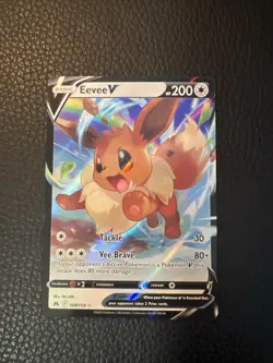 Eevee V 108/159 Ultra Rare Crown Zenith P1 Pokemon TCG Pack Fresh Near Mint - Image 1