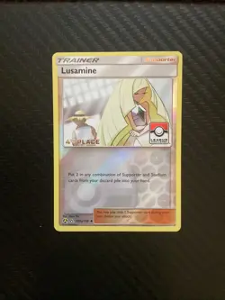 Pokemon 2019 NM Lusamine Ultra Prism League Challenge 4th 153a/156 - Image 1