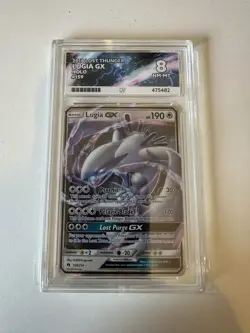 Pokemon TCG Lugia GX 2018 Lost Thunder 159/214 Holo Ultra Rare Ace 8 NM-MT - Image 1
