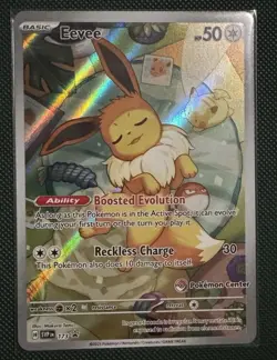 Pokemon TCG Eevee 173 (Pokemon Center Exclusive) SV Promo Cards Holo - Image 1