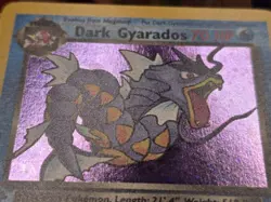 Pokemon TCG Dark Gyarados 1st Edition Rare Holo Card #8/82 Team Rocket SWIRL 🌀 - Image 5