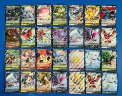 Lot of (28) 2020 Pokemon ‘V’ Full Art Holo TCG Cards; NM + Condition - Image 1