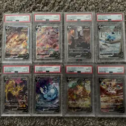PSA 10 Eevee Heroes V SA SR Complete Set Full Art Pokemon Card Japanese Umbreon - Image 1