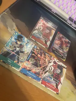 One Piece Op-13 3rd Anniversary Winner + Promos Cards Set - Image 1