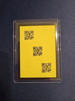 2025 Whispers in the Well Disney Lorcana Discard Error QR Code Card Yellow - Image 1