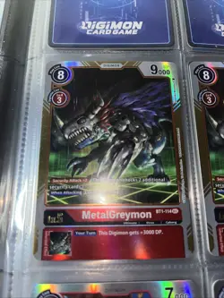 MetalGreymon BT1-114 SEC FOIL M/NM Digimon Card Game - Image 1