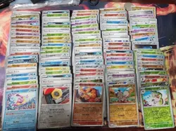 100 Reverse holo Pokemon cards random sets end of 2024 mostly 2025 - Image 1