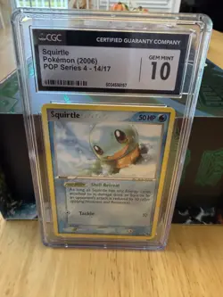 Squirtle 2006 POP Series 4 Graded Gem Mint 10 Pokemon Card - Image 1