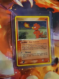 Magby 24/109 Reverse Holo Stamped EX Team Rocket Returns 2004 Pokemon Card - Image 2