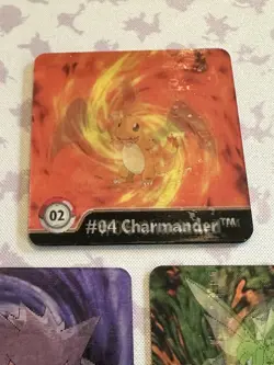 Vintage Pokemon Action Flipz 3D Lenticular Cards Lot Of 5, Charizard, Gengar Etc - Image 2