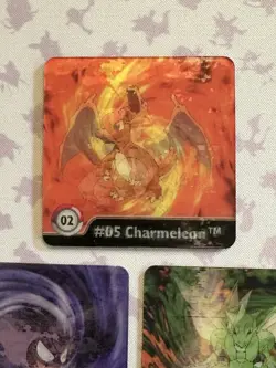 Vintage Pokemon Action Flipz 3D Lenticular Cards Lot Of 5, Charizard, Gengar Etc - Image 3