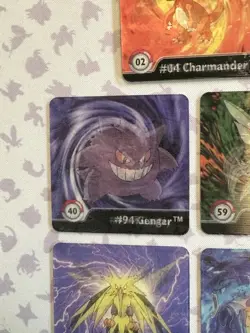 Vintage Pokemon Action Flipz 3D Lenticular Cards Lot Of 5, Charizard, Gengar Etc - Image 5