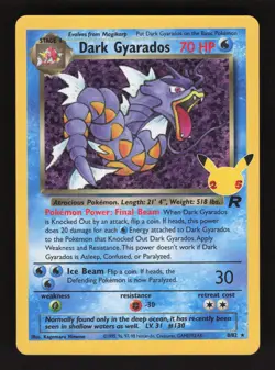 Dark Gyarados 8/82 Pokemon Celebrations Classic Collection Holo Card - Image 1