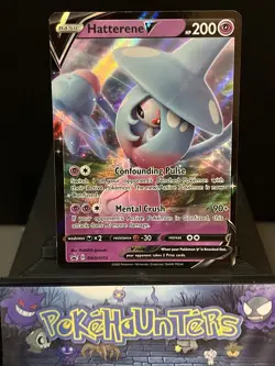 Pokemon Card Hatterene V SWSH055 SWSH Black Star Promo Near Mint - Image 1