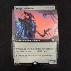 Surge Conductor - Extended Art R MTG Commander: Edge of Eternities NM - Image 1