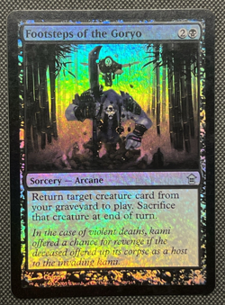 Saviors of Kamigawa MTG Foil, Footsteps of the Goryo, Magic, Moderate Play - Image 1