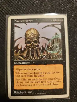 MTG Necropotence Fifth Edition HP - Image 1