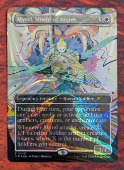 HALO FOIL Myrel Shield of Argive Near Mint Encyclopedia Secret Lair Magic MTG - Image 1