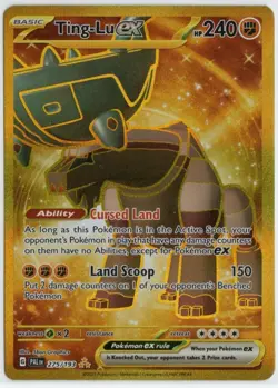 Ting-Lu 275/193 EX Gold Card Paldea Evolved Hyper Rare Full Art Pokemon Card NM - Image 1