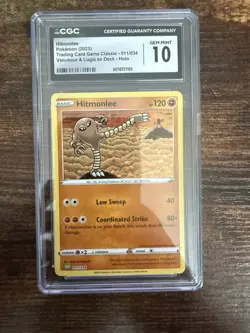 Hitmonlee 011/034 TCG Classic Venusaur Deck Holo Pokemon 2023 CGC 10 Gem Mint - Image 1