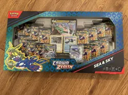 NEW 2024 POKEMON CROWN ZENITH SEA AND SKY PREMIUM COLLECTION BOX - Image 1
