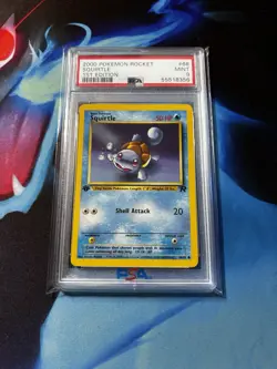 2000 Pokemon Team Rocket Squirtle 68 1st Edition PSA 9 Mint! LOW POP - Image 1