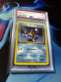 2000 Pokemon Team Rocket Squirtle 68 1st Edition PSA 9 Mint! LOW POP - Image 2