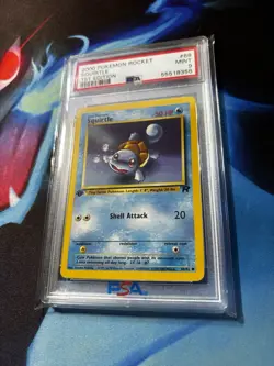 2000 Pokemon Team Rocket Squirtle 68 1st Edition PSA 9 Mint! LOW POP - Image 3