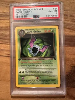 Pokemon 1st Edition Rocket Dark Golbat PSA 8 PSA NONE HOLO Certi # 68473899 - Image 3