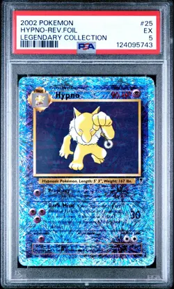 2002 Pokemon Hypno Legendary Collection Reverse Holo 25/110 PSA 5 - Image 1