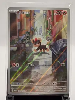 Litleo 139/132 Illustration Rare Me01: Mega Evolution Pokemon TCG NM - Image 1
