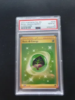 PSA 10 GEM Mint Basic Energy Grass 278/193 Gold Hyper Rare - Pokemon PAL SV02 - Image 1