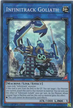Yugioh Infinitrack Goliath INCH-EN010 Super Rare 1st Edition NM - Image 1