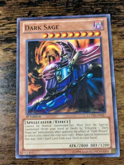 YU-GI-OH DARK SAGE LCYW-EN021 1ST EDITION LIGHT PLAY - Image 1