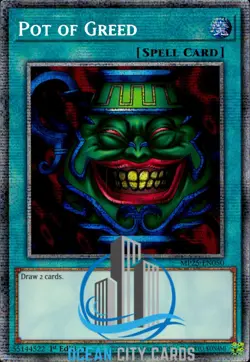 Yugioh Pot of Greed 1st Starlight Rare MP25-EN050 - Image 1