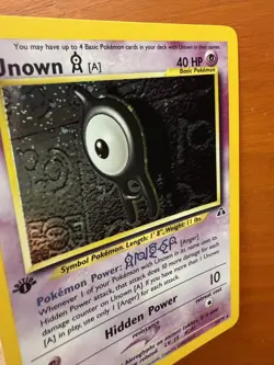Pokemon Unown TCG Neo Discovery 14/75 Holo SWIRL 1st Edition Rare Card NM - Image 4