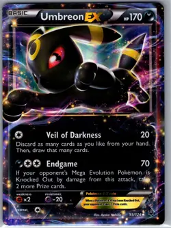 Umbreon EX 55/124 XY - Fates Collide - Pokemon Card - NM - Image 1