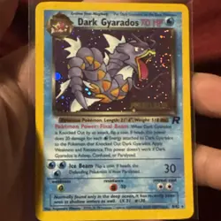 Gyarados 8/82 Holo Team Rocket Vintage Prerelease Promo Pokemon Card WOTC SWIRL - Image 1