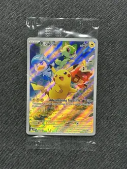 SEALED Pikachu 027 Scarlet & Violet: Paldea Evolved Promo Holo Pokemon Card - Image 1