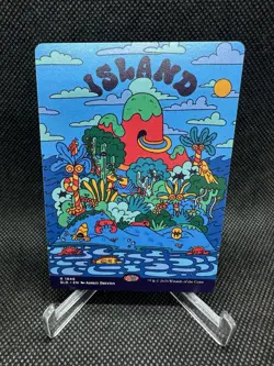 Island (1946) non foil - Flower Power Secret Lair Ashley Dreyfus MTG - Image 1