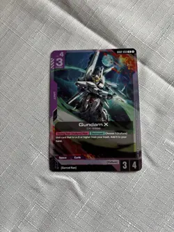 GUNDAM TCG - GUNDAM X Rare Card GD02-056 HOLO FOIL ENG DUAL IMPACT - Image 1