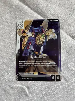 GUNDAM TCG - HYAKU SHIKI Rare Card GD02-072 HOLO FOIL ENG DUAL IMPACT - Image 1