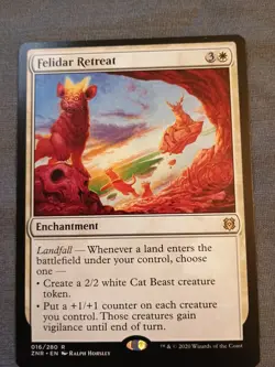 MTG Magic the Gathering Felidar Retreat (16p/168) Zendikar Rising Promos NM - Image 1