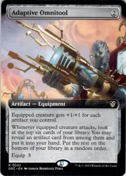 MTG Adaptive Omnitool (Extended Art) (32) | NM | Commander: Aetherdrift {DRC} - Image 1