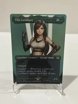 Tifa Lockhart, Foil, Borderless Art, Magic the Gathering, MTG NM - Image 1