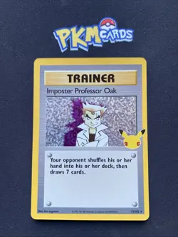 Pokemon TCG Imposter Professor Oak Celebrations 73/102 Ultra Rare NM. - Image 1