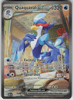 Pokemon Quaquaval ex - 260/193 SV02: Paldea Evolved Special Illustration Rare NM - Image 1